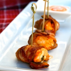 Jalapeño Buffalo Chicken Poppers