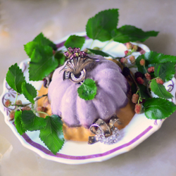 Berry Caramel Ice Cream Bombe