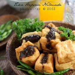 Deep Fried Tofu with Prawn Paste