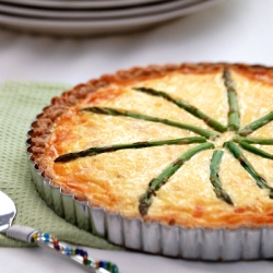 Crab and Asparagus Quiche