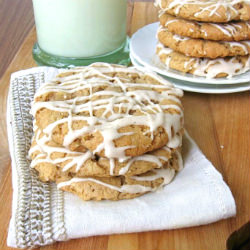 Maple-Glazed Oatmeal Cookies