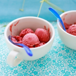 Tamarillos and Yogurt Sorbet