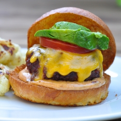 Buffalo Burgers with Chipotle Mayo