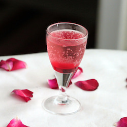 Sparkling Rose Syrup Drink