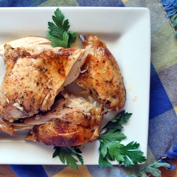 Slow Cooker Roast Chicken Potatoes