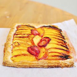 strawberry-nectarine galette