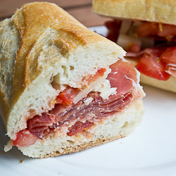 Serrano Ham and Manchego Sandwich