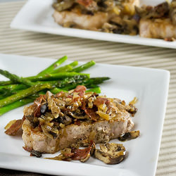 Pork Chops with Mushrooms and Bacon