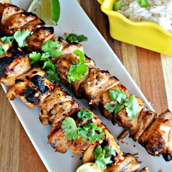 Honey-Lime Chicken Skewers