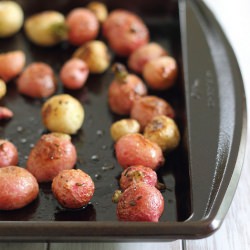 Salted Rosemary Roasted Radishes