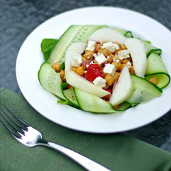 Spicy Chickpea Salad with Pear