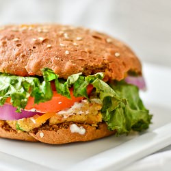 Soy chickpea patty