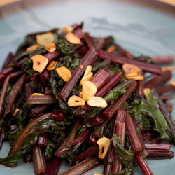 Spicy Sautéed Beet Greens