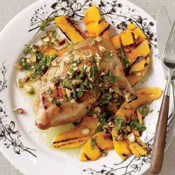 Chicken with Mint-Almond Pesto