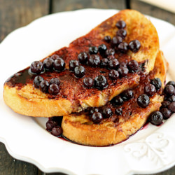 French Toast w/ Blueberry Sauce