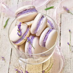 Lavender Buttercream-Filled Macaron