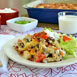 Bacon Cheeseburger & Fries Casserole