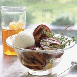 Honey-Glazed Grilled Plums