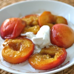 Roasted peaches