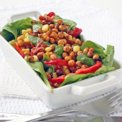 roasted chickpea croutons