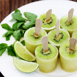 Kiwi Mojito Popsicles