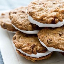 Rocky Road Cookie Sandwiches