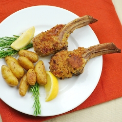 Pistachio-crusted Lamb Chops