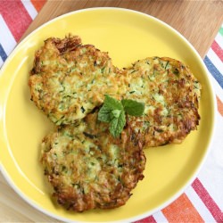 Zucchini Fritters w/ Herb Feta Dip