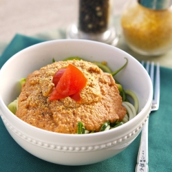 Raw Creamy Tomato Basil Pasta