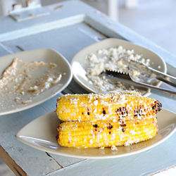 Grilled Tajín Cotija Corn