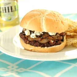 Blue Cheese Mushroom Burgers