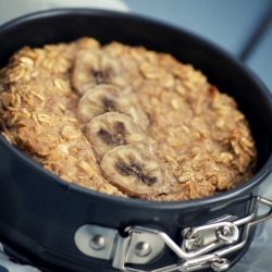 Baked Banana Oatmeal