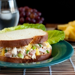 Hawaiian Chicken Salad Sandwiches