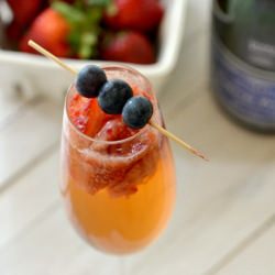 Strawberry Infused Champagne