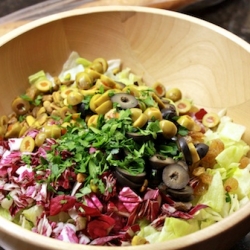 Chopped Salad with Golden Raisins