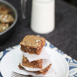 Chocolate Coffee Almond Blondies