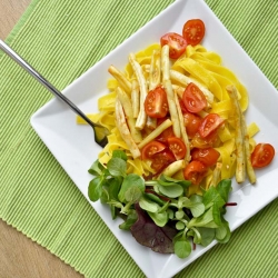 Summer Pasta with Yellow Beans