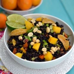 Black Rice Salad with Mango