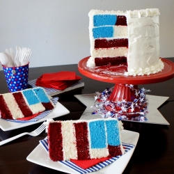 All American Flag Cake