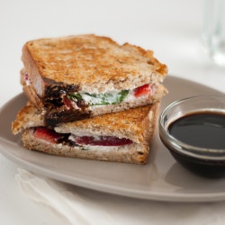 Strawberry Basil Goat Cheese Panini