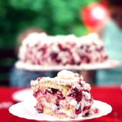 Deeply Strawberry Layer Cake