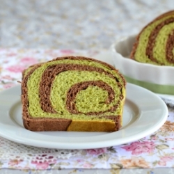 Matcha-Chocolate Tangzhong Bread