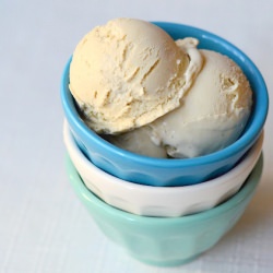 Flowery Vanilla Green Tea Ice Cream