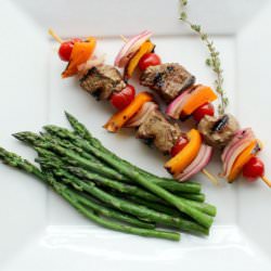 Beef Skewers with Grapefruit