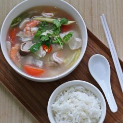 Hot And Sour Seafood Soup