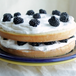 Blackberry Cream Cake