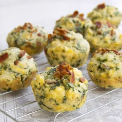 Spinach Bacon Egg Muffins