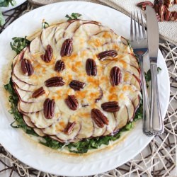 Collard Greens with Apple Omelette