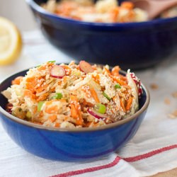 Peanut, Carrot and Cabbage Slaw