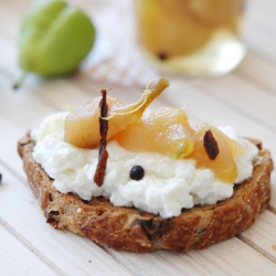 Ricotta and Pear Toast